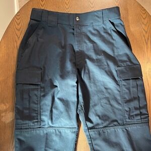 5.11 Tactical Pants Men's Large Long Black Cargo Work Utility Pockets Military
